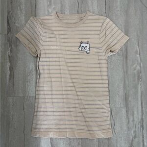 Beige RipnDip Sweat Tee